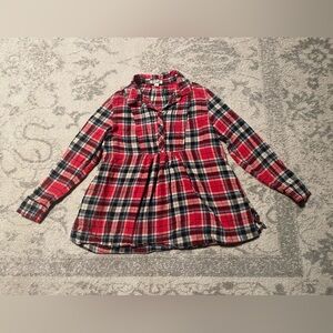Simply Noelle Red Plaid Long Sleeve Shirt